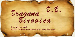 Dragana Birovica vizit kartica